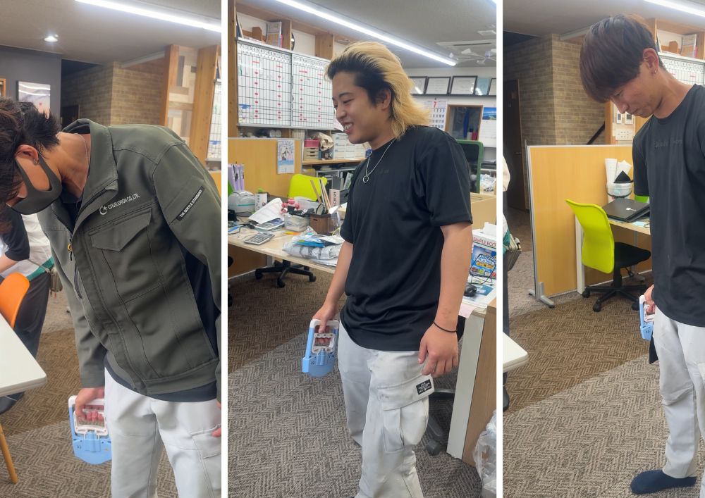 中部オリオン握力測定